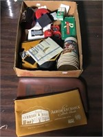 Bank Bags, Zippo Tape Measure, Vintage Ammo Boxes