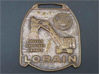 Lorain Thew Center Drive Shovels Watch FOB