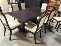 FAMILY DINING ROOM TABLE & 8 CHAIRS