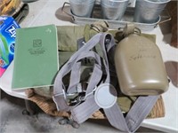 (2) CANTEENS & MILITARY ITEMS