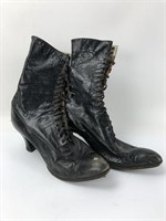 Victorian Leather Lace Up Ladies Boots