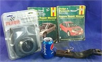 Vehicle manuals,  tow bar & interior car warmer