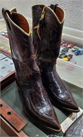 Nocona exotic alligator Texas cowboy boots sz 9