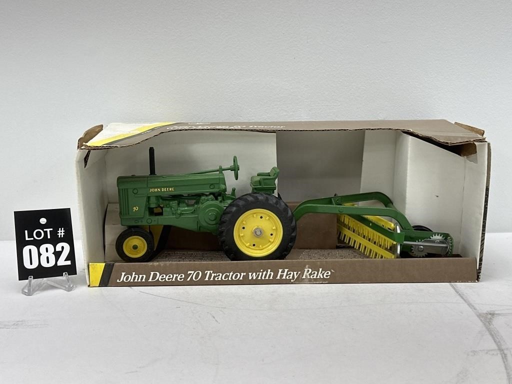 ERTL J.D. 70 Tractor with Hay Rake 1/16