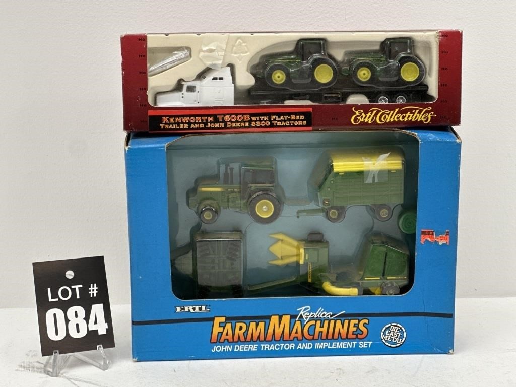 ERTL J.D. Tractor and Implement Set and ERTL