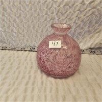 Royal Limited Crystal Pink Swirl Bud Vase