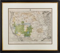1882 Progress Map of U.S. Geographical Surveys