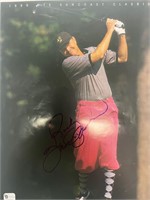 Professional golfer Rocky Thompson  signed magazin