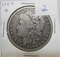 1887-O Morgan silver dollar