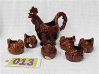 7-pcs of VTG Haeger Pottery