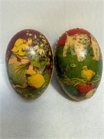 Antique Paper Machet Easter Eggs