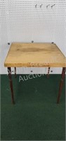 Vintage wooden card table, 30 x 30 x 28