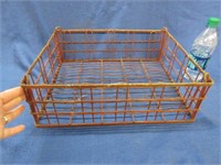 old red metal basket (13in x 16in)