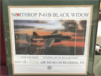 Artwork/Print Poster, Military Aviation, Signed