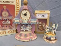 Carousel Clock & Horse