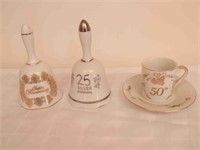 Vintage Bell/ Golden/ cup & saucer