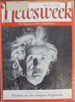 Albert Einstein Signed Newsweek Magazine Cover