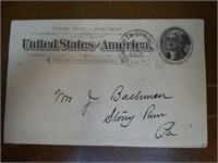 1895 U.S. Post Card