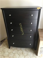 5 Drawer Upright Dresser - 39" x 19" x 53" - $699