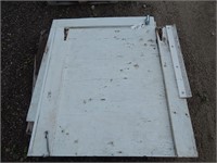 2 Part barn door that  opens at top and bottom