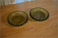 Pair of Fenton Ash Trays **