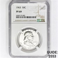 1963 Franklin Half Dollar NGC PF69