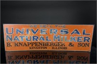 Universal Natural Milker Kingston Illinois Sign