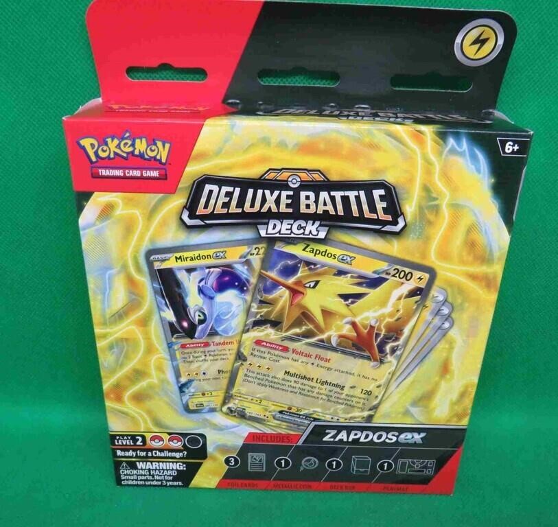 2024 Sealed Pokemon Deluxe Battle Deck ZAPDOS EX