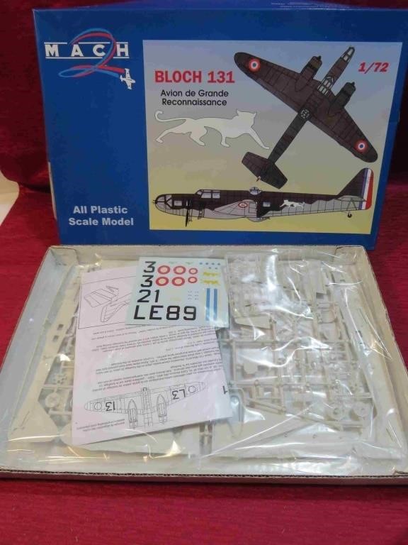 WWII France Bloch 131 War Plane 1:72 Model Kit