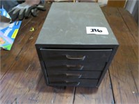 SMALL METAL 4 DRAWER BOX