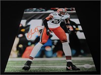 BROWNS GRANT DELPIT SIGNED 11X14 PHOTO JSA