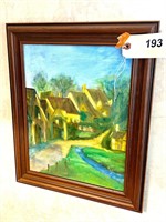 Original Painting - Landscape vibrant colors 15x17