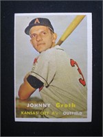 1957 TOPPS #360 JOHNNY GROTH ATHLETICS