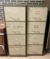 All Steel 4 Drawer Filing Cabinet, 18” x 30” x