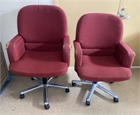 Fabric Upholstered Office Chairs, 41-44in tall