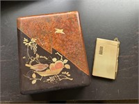 Vintage Lacquered Box and Notepad Case