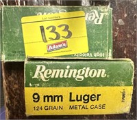 (2) REMINGTON 9MM LUGER, 115 GR, JACKETED HP