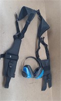 Over The Shoulder Pistol Holster w/ Muffs