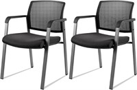 Mesh Back Stacking Arm Chairs