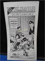 PRT TRAVELER Flyer - Ex. Condition - Dated 1935