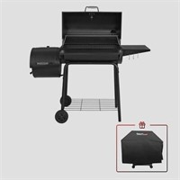 Royal Gourmet 30' Charcoal Grill w/ Smoker Black