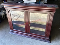 Antique China Hutch Lighted Top