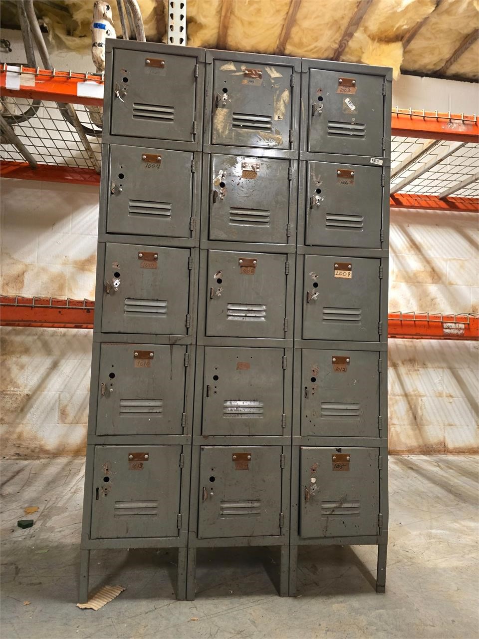 Vintage Metal Industrial Lockers