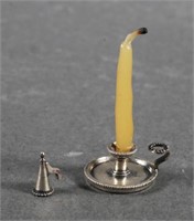PETER ACQUISTO STERLING SILVER CANDLESTICK