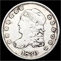 1830 Capped Bust Half Dime NEARLY UNCIRCULATED
