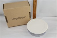 New In Box Longaberger Bowl with Lid