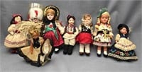 Lot #2 - 8pc Vtg. Dolls from Around the World