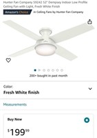 CEILING LIGHT FAN (OPEN BOX,NEW)