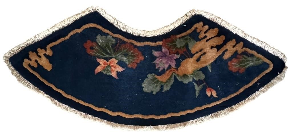 Floral Half Moon Rug