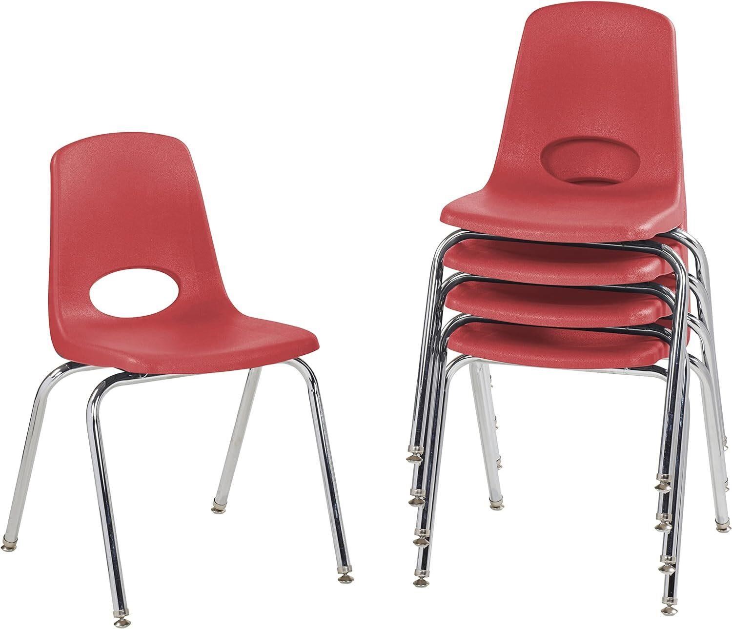 10371-RD 18 Stack Chair  Red (5-Pack)